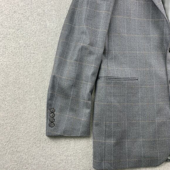 Burberry London Blazer Coat Mens 40 Long T Model Bond Street Silk Wool Blend - Picture 4 of 16